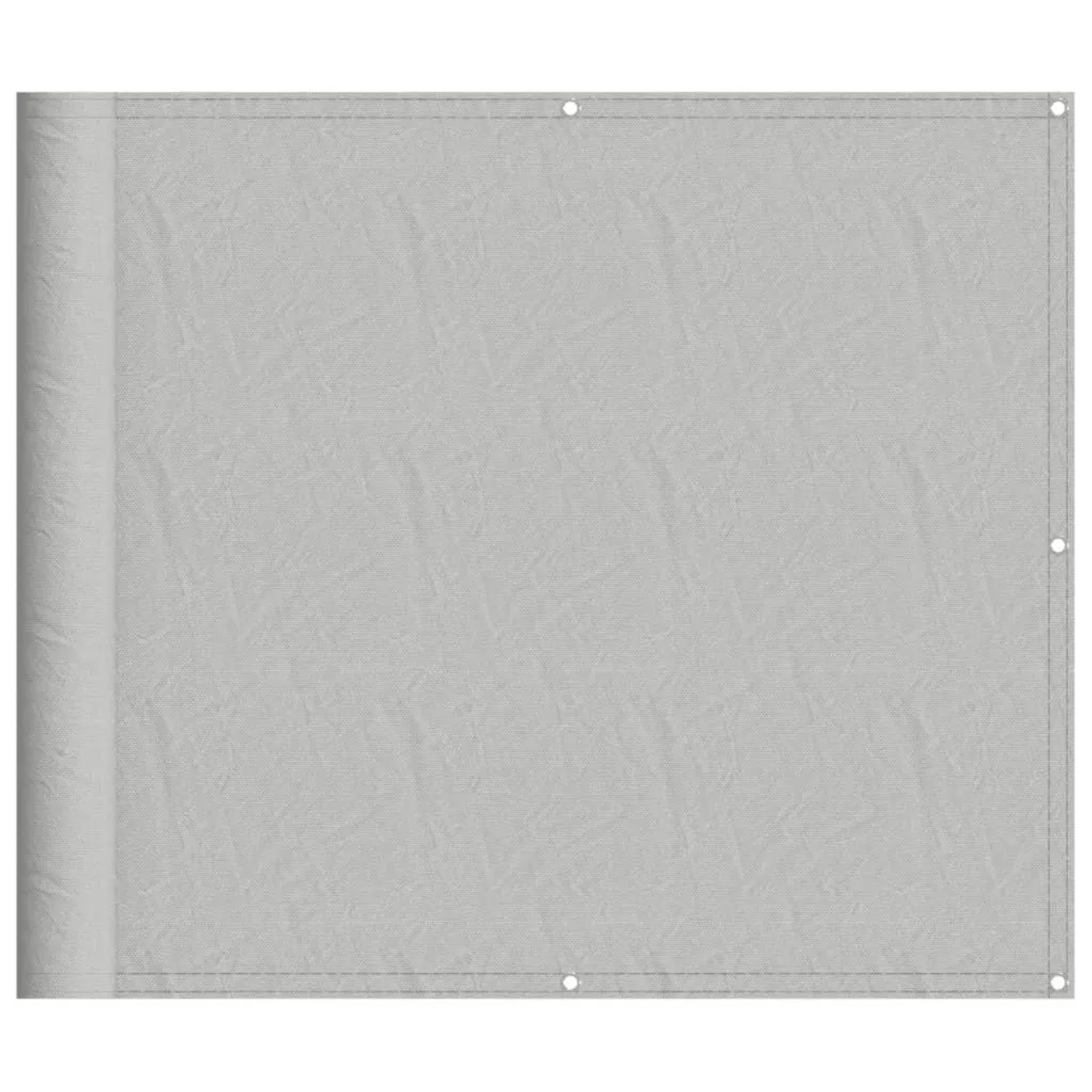 vidaXL Balkon-Sichtschutz Hellgrau 90x400 cm 100 % Polyester-Oxford 4000008 günstig online kaufen