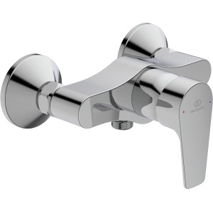 Ideal Standard Cerafine D Brausearmatur Aufputz, Chrom, mit Hebel zur Temperatur- und Wassermengenregulierung.