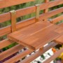Merxx Sichtschutz mit Ablageflächen aus geöltem Akazienholz, ideal für Garten und Terrasse.
