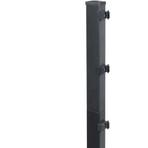 Floraworld Pfostenverlängerung, anthrazit, 40cm, für Doppelstabmatten-Zaunpfosten.