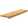 vidaXL Treppenstufen 4 Stk Hellbraun 90x30x2 cm Massivholz Eiche 3282961