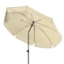 Doppler Balkonschirm Sunline, Ø 200 cm, Natur, mit Knickfunktion. Sonnenschutz für Balkon und Garten.