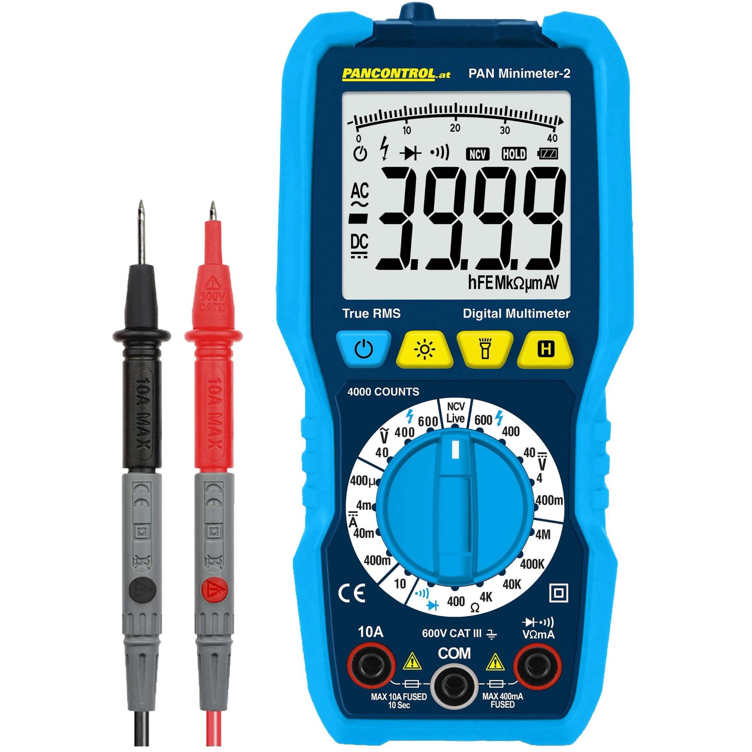 Pancontrol PAN Minimeter Digital-Multimeter True RMS 600 V CAT lll manuell