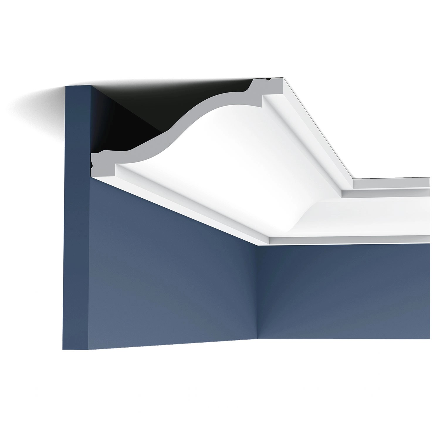 ORAC DECOR C331 LUXXUS Decken Eckleiste Stuckleiste Stuck Dekor Zierprofil 2 m 200 cm x 6,4 cm x 13,5 cm Weiß