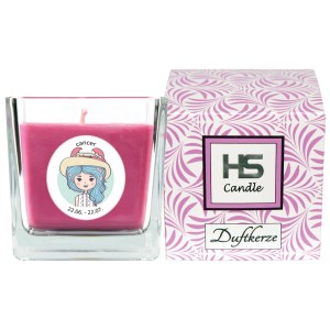 HS Candle Duftkerze Sternzeichen Krebs im Glas mit Geschenkverpackung