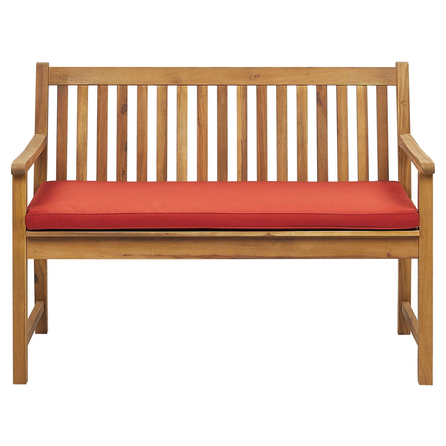 Beliani Gartenbank VIVARA Dunkelrot 61x120x88 günstig online kaufen
