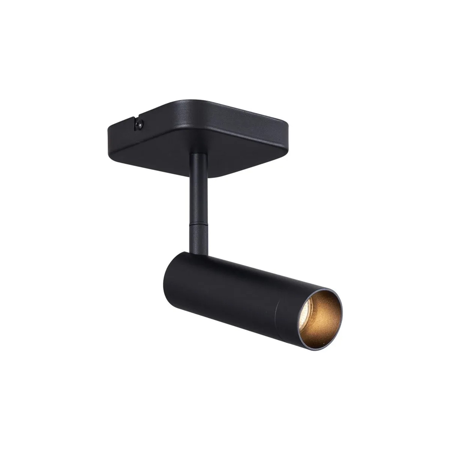 QAZQA Moderner DeckenSpot Schwarz Rund GU10 35mm Dreh  und Neigbar Kate