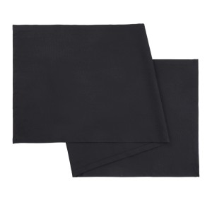 Mömax Tischläufer Steffi Uni Schwarz ca. 45x150cm
