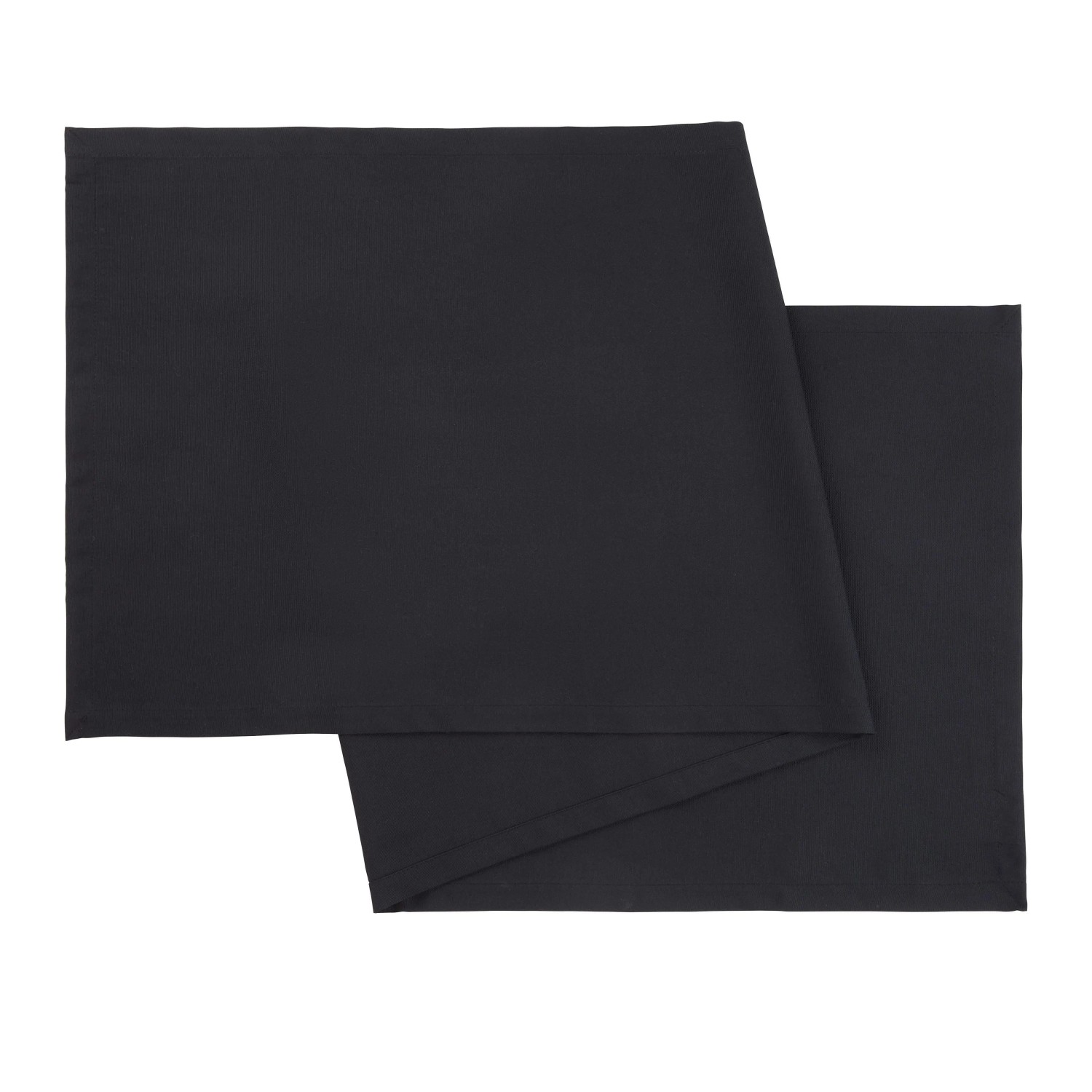 Mömax Tischläufer Steffi Uni Schwarz ca. 45x150cm