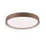 Moderne Trio LED-Deckenleuchte Doha in Coffee, Ø 45 cm. Schlichte Deckenlampe für Wohnräume.