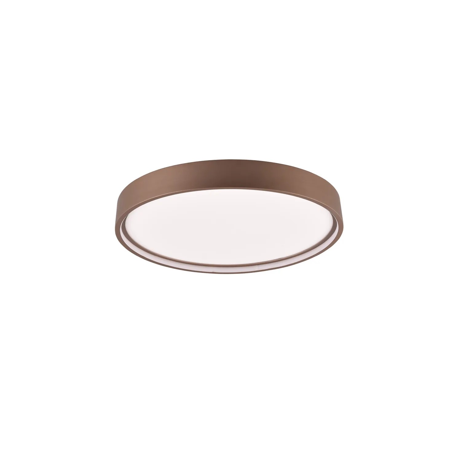 Moderne Trio LED-Deckenleuchte Doha in Coffee, Ø 45 cm. Schlichte Deckenlampe für Wohnräume.