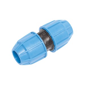 LUX-TOOLS Muffe für PE-Rohre (Ø 20 mm) aus Kunststoff für Kaltwassersysteme.