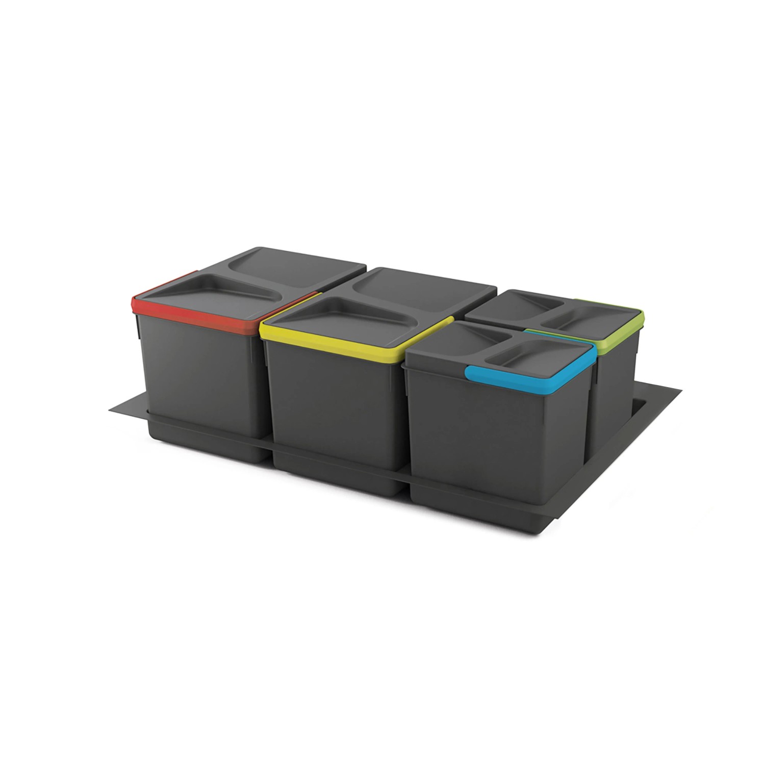 Emuca Geschirrabtropfer aus Silikon Flexibel und Rollbar Stahl und Kunststoff Grau