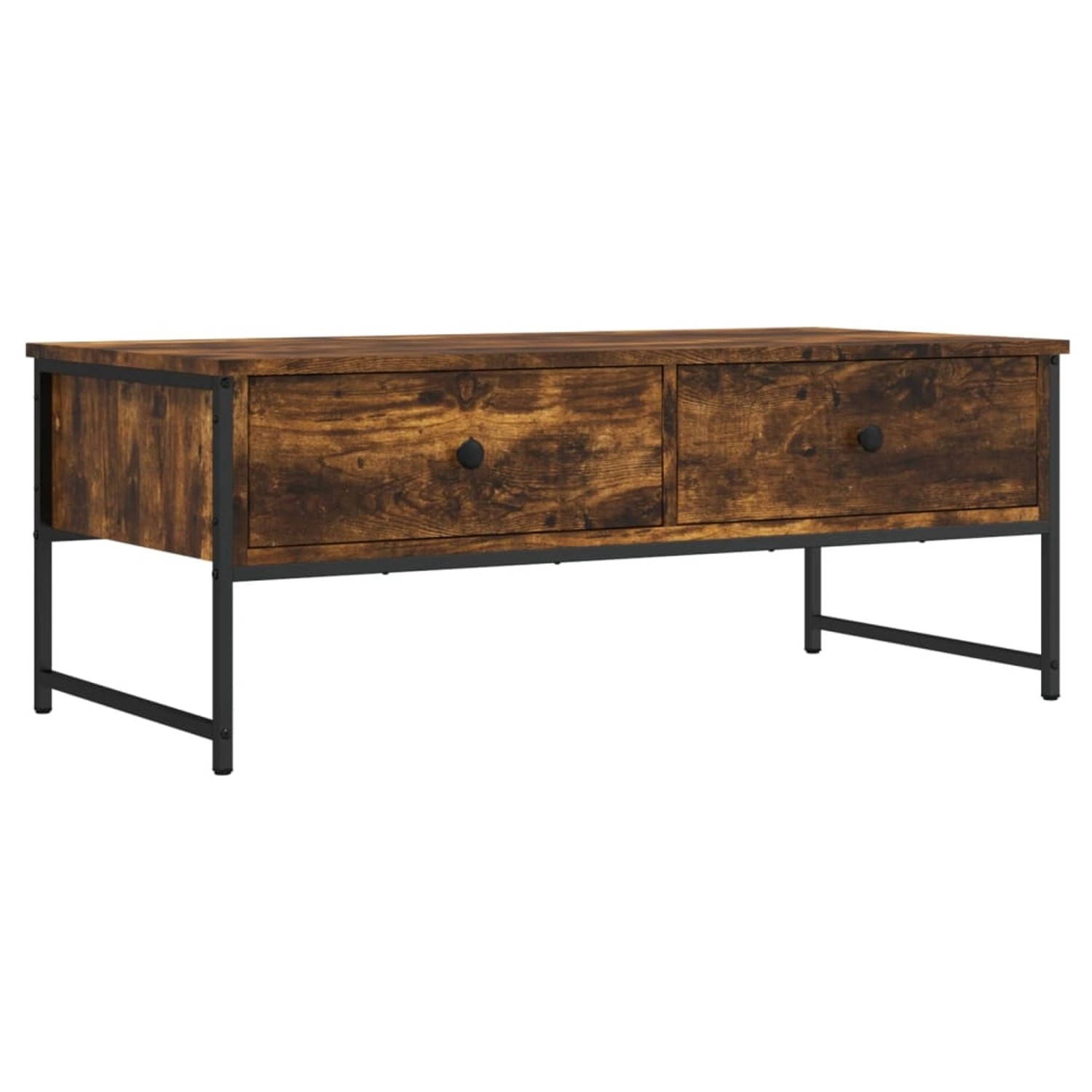 vidaXL Couchtisch Räuchereiche 101x49x39,5 cm Holzwerkstoff 837739