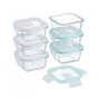 Relaxdays Glasbehälter mit Deckel Glas Transparent Luftdicht 6 x 320 ml