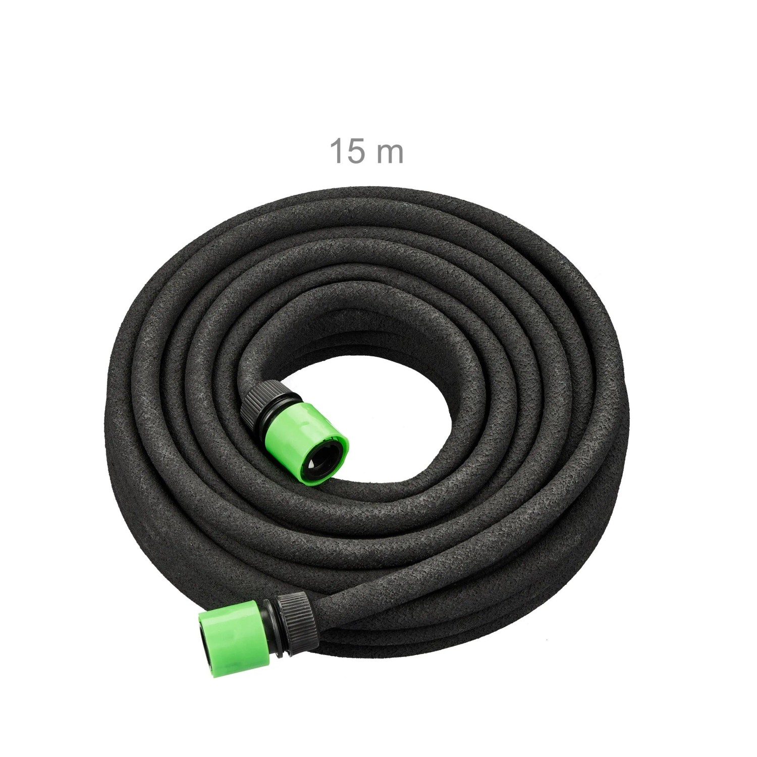 Relaxdays Tropfschlauch Gummi PVC Schwarz Grün Wassersparend 15 m 1,3 kg_4