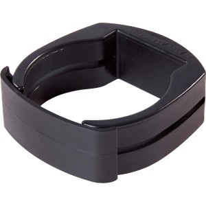 Schwarzes Alberts Fix-Clip Pro Befestigungs-Set für 60 mm Zaunpfosten.