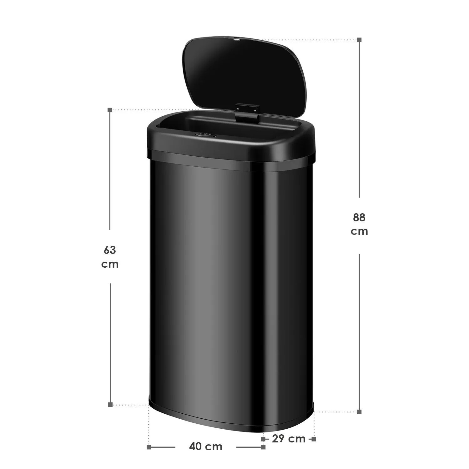 Luxus Mlleimer Mit Sensor 60l Ebenbild