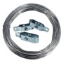 Aquagart Wildzaun Set: 100m Draht, 3 Drahtspanner. Zubehör für Zäune & Mauern.
