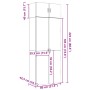 vidaXL Hochschrank Weiß 80x42,5x225 cm Holzwerkstoff 3281350_13