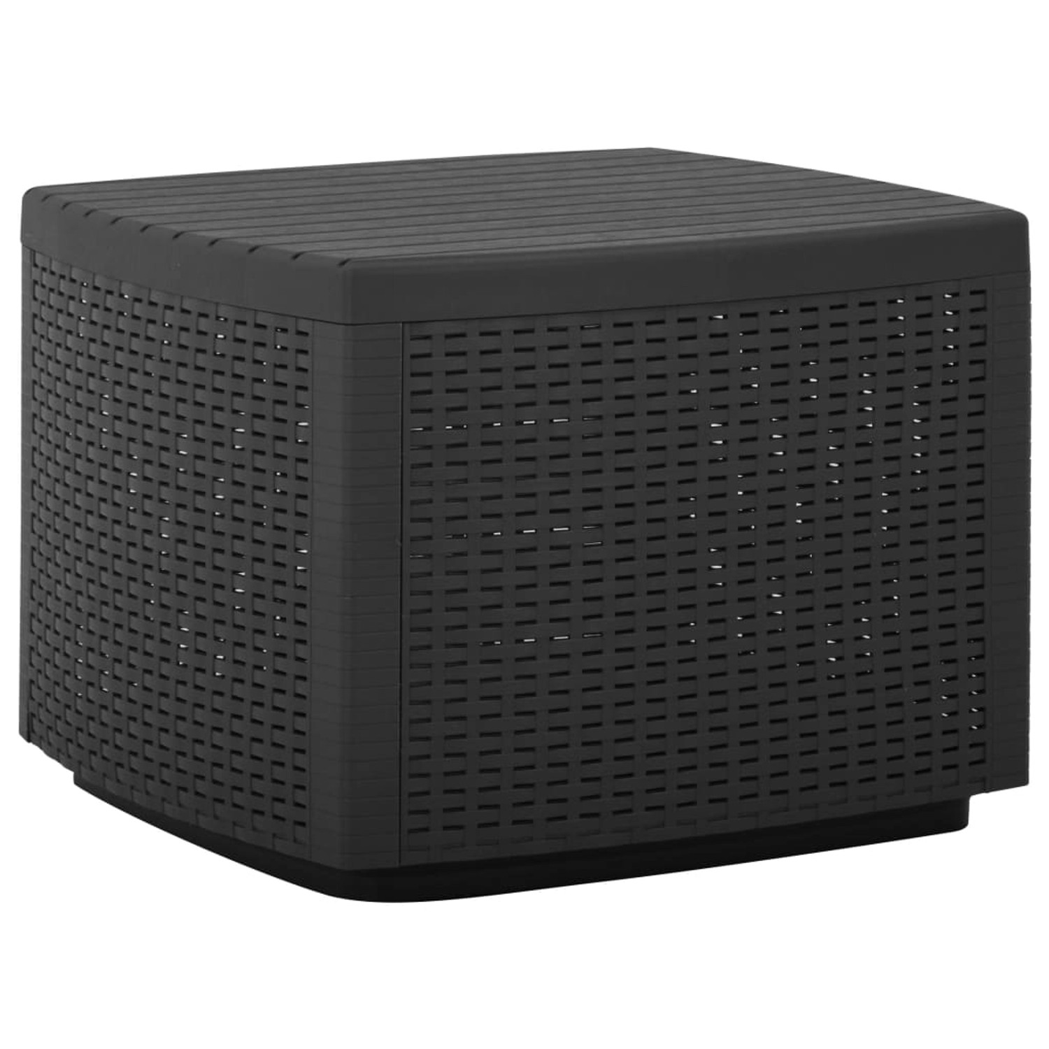 vidaXL Gartentisch Grau 53x53x40 cm Kunststoff 315857 günstig online kaufen