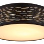 Schwarze LED-Deckenleuchte Tunno, Ø 38 cm, mit Stufenschaltung für die Lichtfarbe.