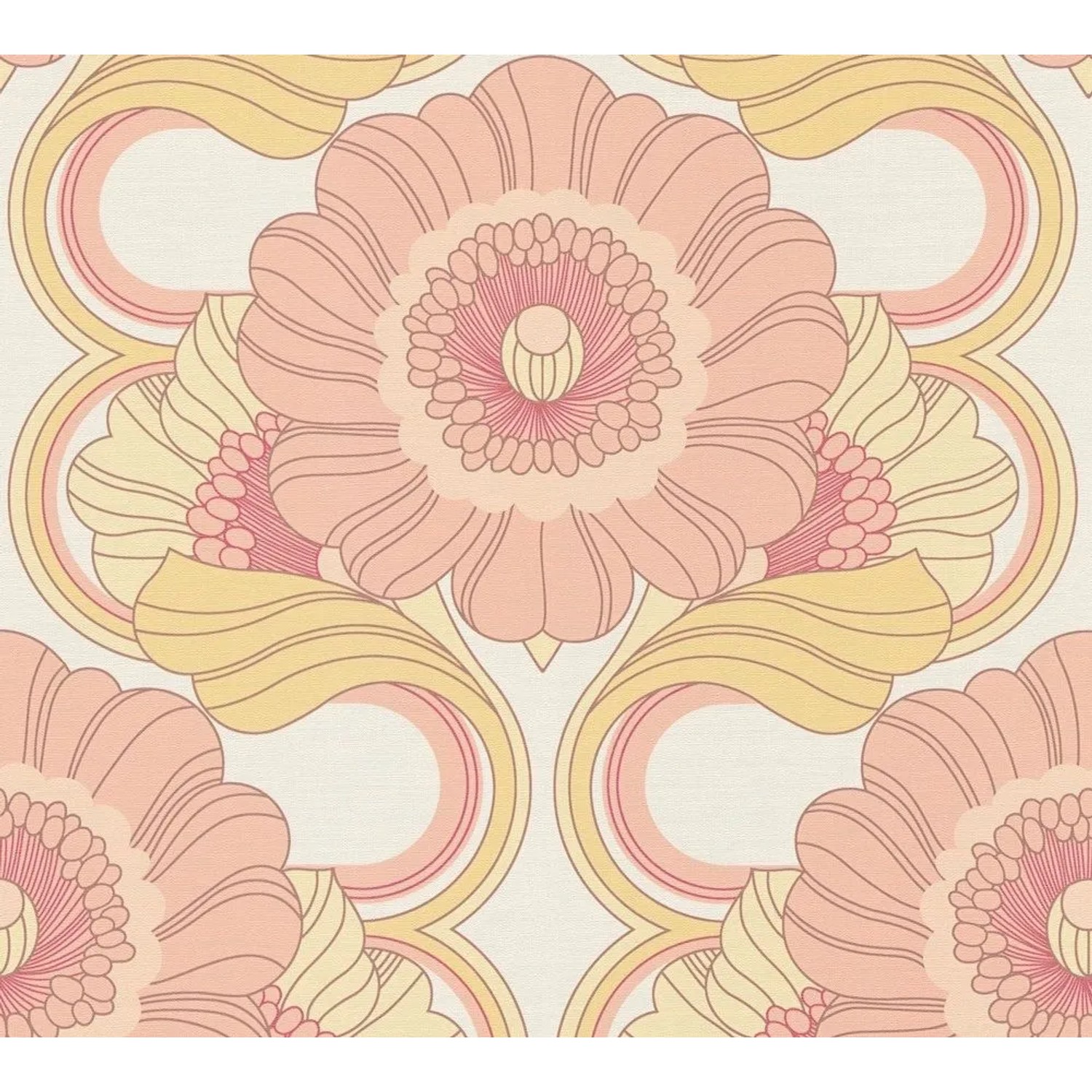 Tadessi Tapete Floral M1-No.10902 Vliestapete in Rosa