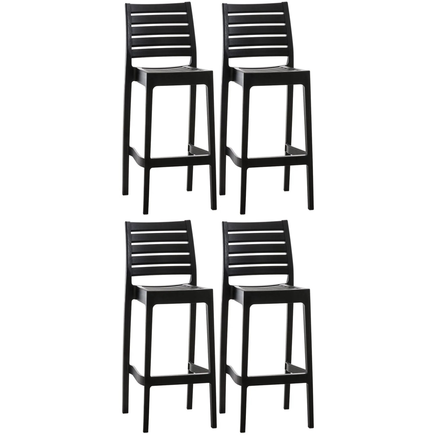 CLP 4er Set Barhocker Ares Schwarz