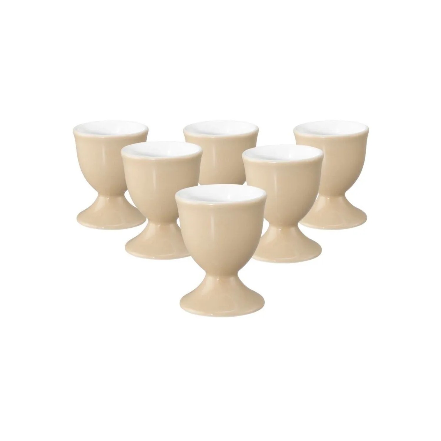 Seltmann Weiden Liberty Pure Colors Eierbecher 4,9 cm 6er Set Dusty Beige
