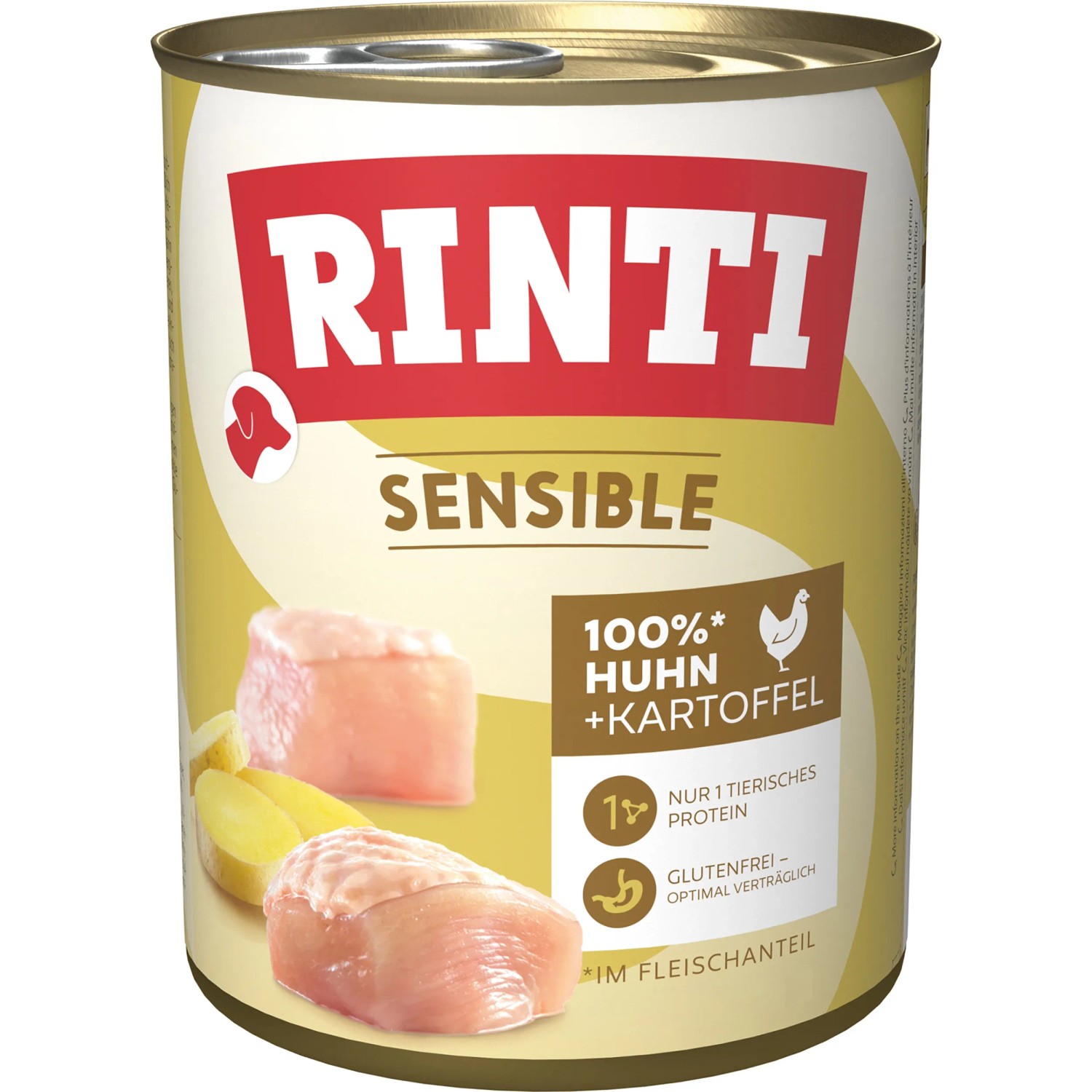 Rinti Hunde-Nassfutter Sensible Huhn und Kartoffel 800 g