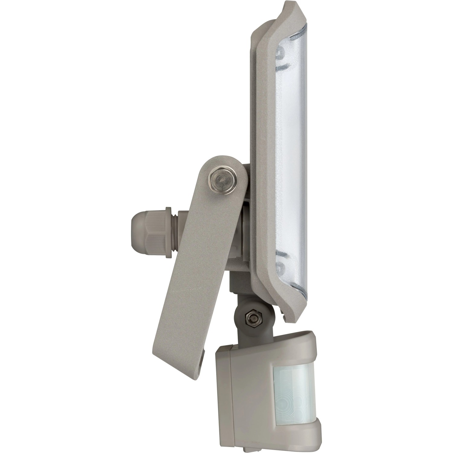 Brennenstuhl LED-Strahler AL 2050 mit Bewegungsmelder, Seitenansicht.