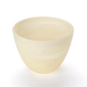 Ersatzglas Lampenschirm in Alabaster Beige für E14 Lampen, Ø 132mm.