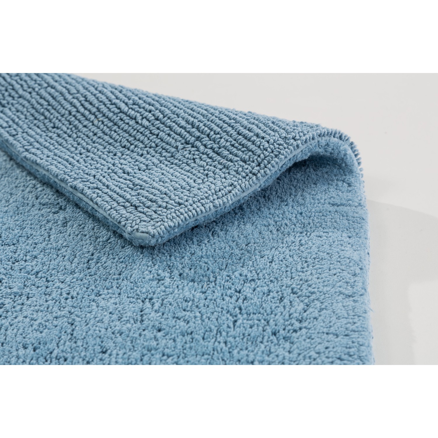 Hellblauer Schöner Wohnen Badteppich Bahamas, 60x90 cm, aus Baumwolle, uni.