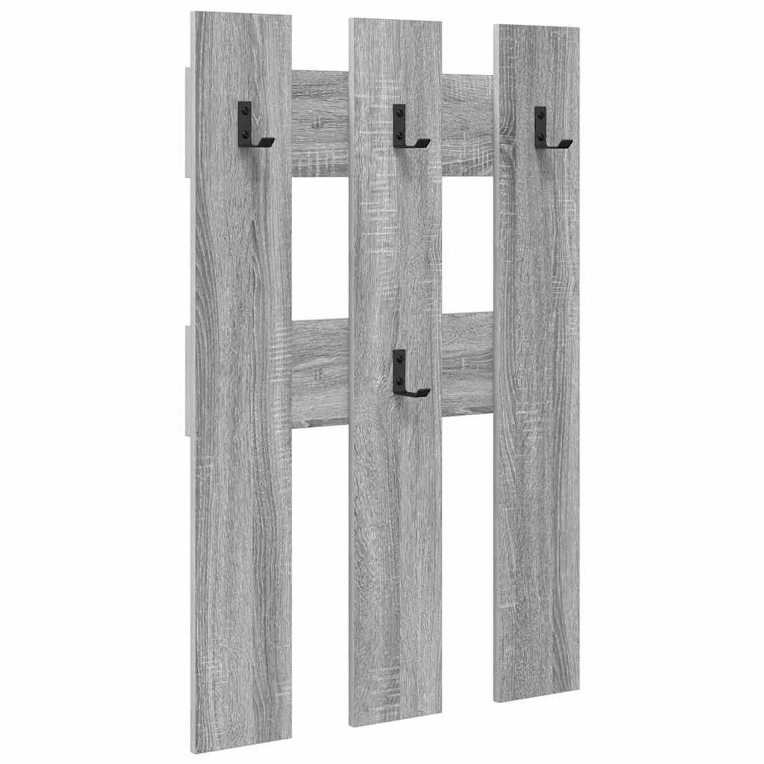 vidaXL Wandmontierter Nachttisch Graues Sonoma 65 x 3 x 100 cm 874504