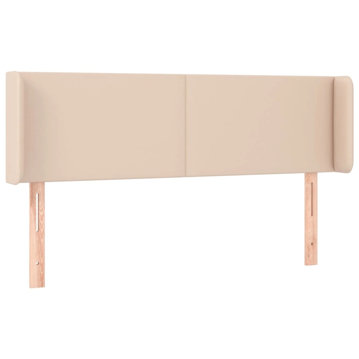 vidaXL LED Kopfteil Cappuccino-Braun 147x16x78/88 cm Kunstleder 3123051