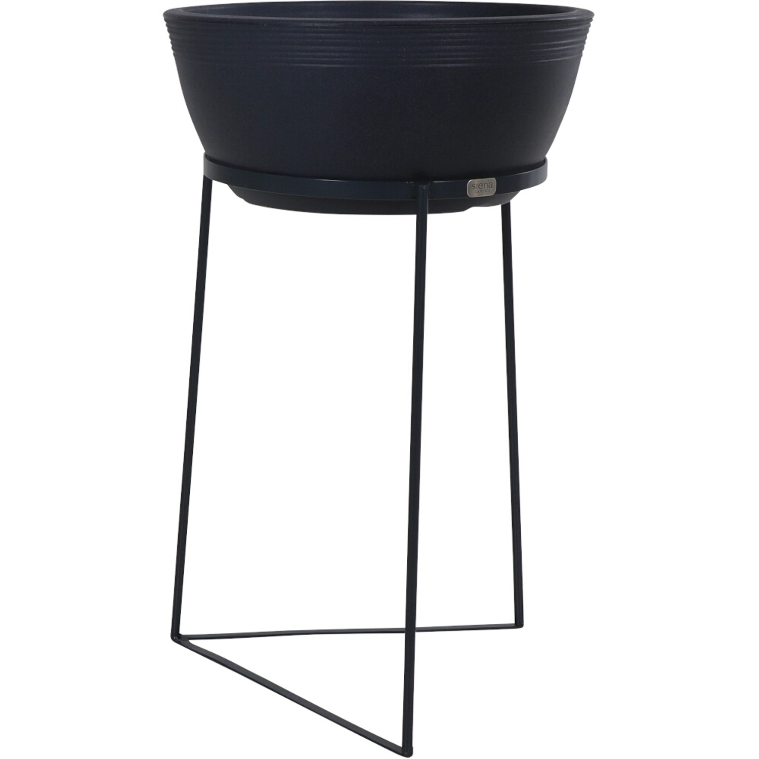 Siena Garden Pflanzenständer Rodos Ø 35 cm x 50 cm Schwarz kaufen bei OBI