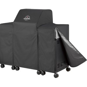 Schwarze Jamestown Grill-Abdeckhaube für 2-Brenner Gasgrill Knox mit/ohne Unterschrank.