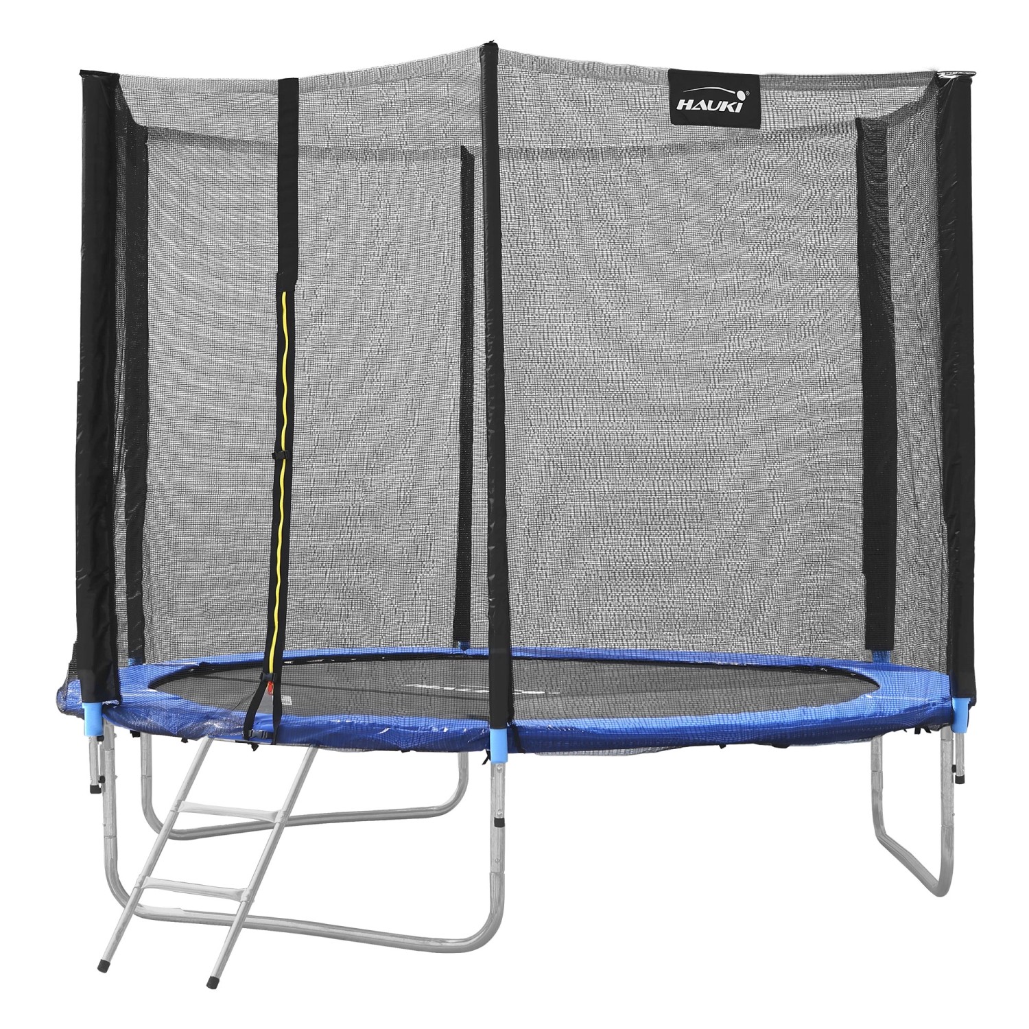 Hauki Trampolin Outdoor 244cm Blau GS Geprüft Rundes Gartentrampolin bis 15 günstig online kaufen