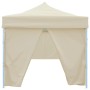 Cremefarbenes vidaXL Faltzelt 3x9m mit 8 Seitenwänden für Partys und Events.