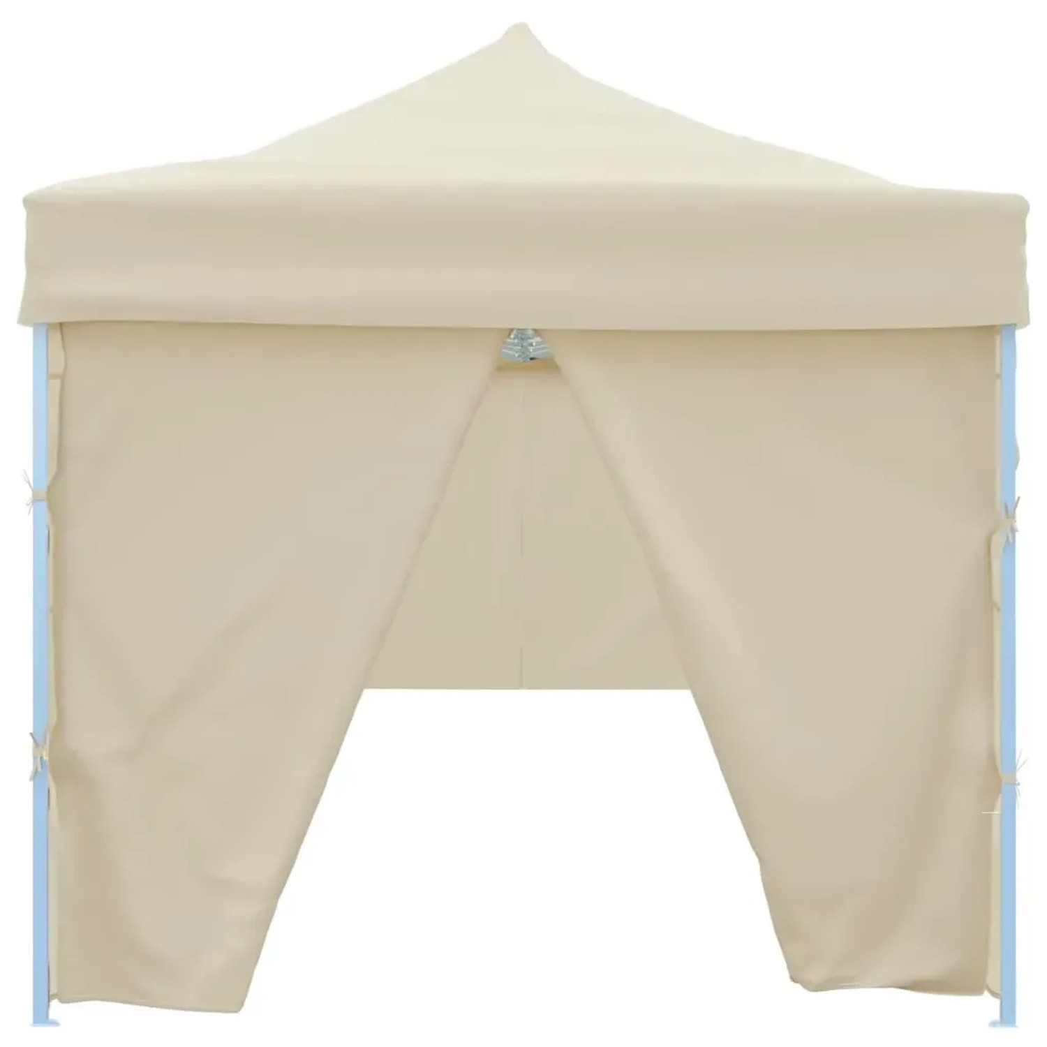 Cremefarbenes vidaXL Faltzelt 3x9m mit 8 Seitenwänden für Partys und Events.