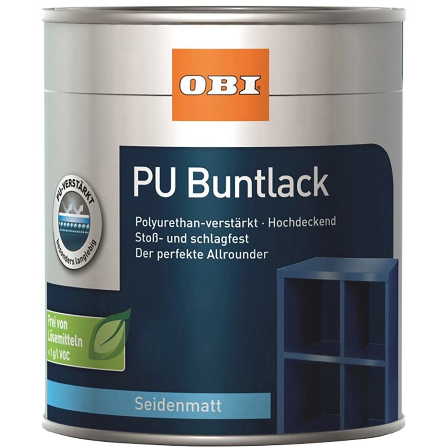 OBI Buntlack PU Wasserverdünnbar 750 ml Waldgrün Seidenmatt