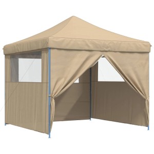 vidaXL Party-Zelt Beige 292 x 292 x 315 cm Oxford-Stoff 42023566