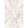 Bunter Kinderteppich mit Sternenmotiv, Pergamon Maui Kids Rainbow Star, 120x170 cm.
