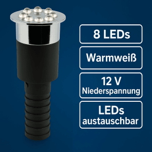 Kerry Electronics LED-Wasserspielleuchte Warmweiß 1/2 & 3/4 mit Wechsel-LED-Modul