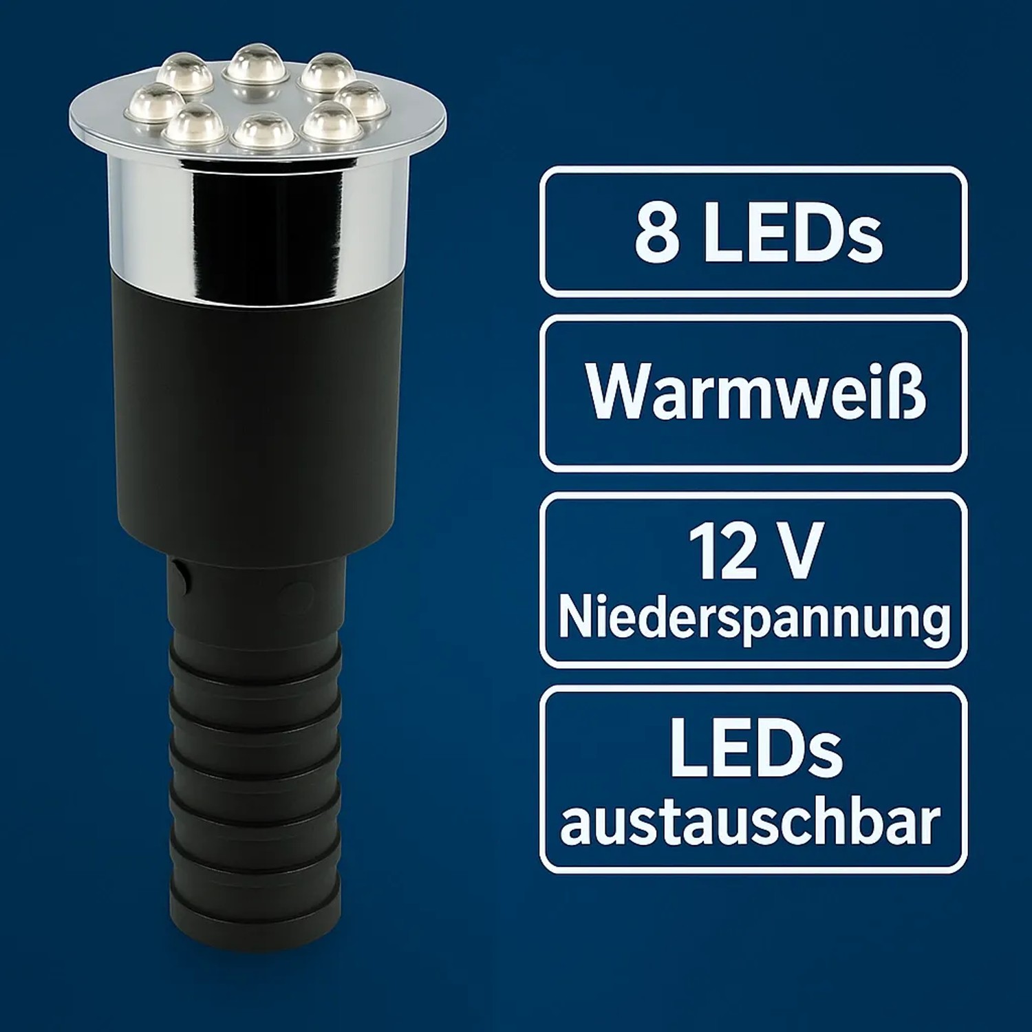 Kerry Electronics LED-Wasserspielleuchte Warmweiß 1/2 & 3/4 mit Wechsel-LED-Modul_3