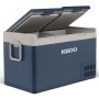 Igloo Kompressor-Kühlbox ICF80DZ, 78 l, Schiefer, mit zwei Fächern und geöffneten Deckeln.