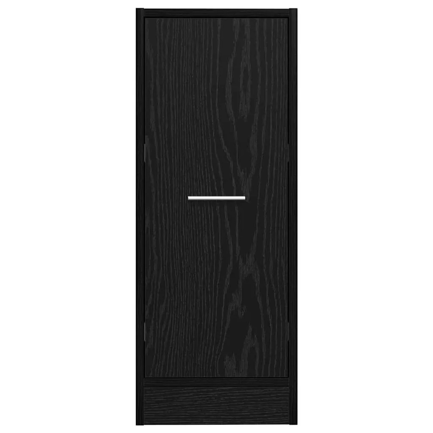 vidaXL Apothekerschrank in Schwarz Eiche, Holzwerkstoff, mit Schubladen. Wohnzimmerschrank.