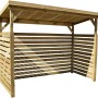 Weka Unterstellplatz Größe 2 aus Holz, ideal für Garten, Holz oder Fahrräder.