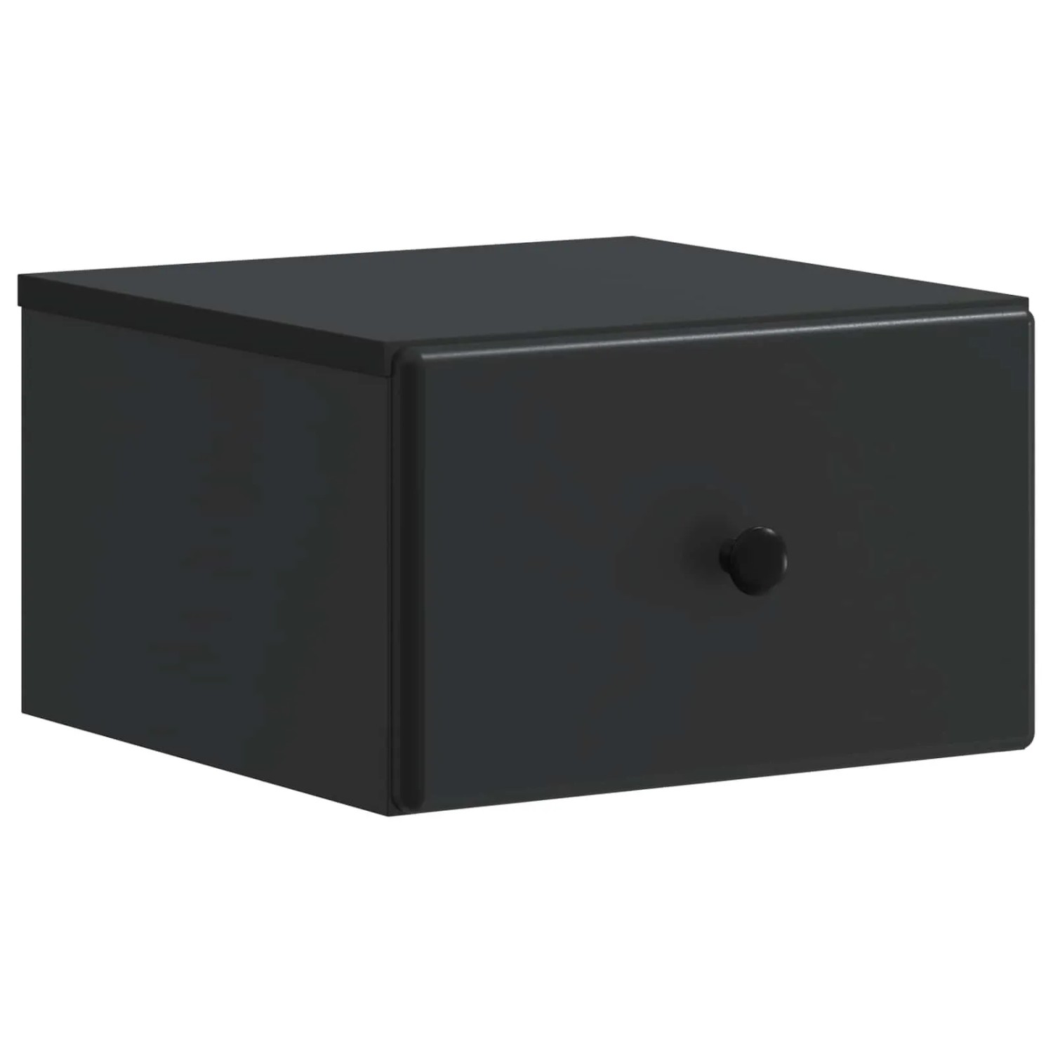 vidaXL Wandmontierter Nachttisch Schwarz 34,5 x 33 x 20 cm 899107
