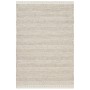 Beiger Kurzflor Teppich „MeGusta Clara“ aus Wolle, 200x290 cm, mit modernem Vintage-Muster.